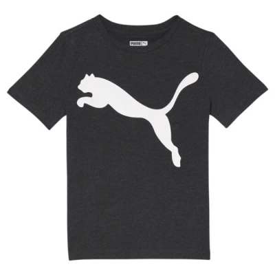Puma Big Cat Little Kids' Logo T-shirt In Black