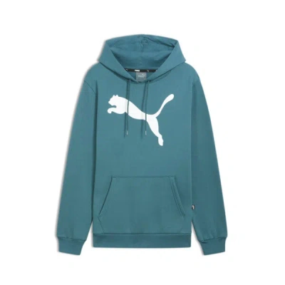 Puma Big Cat Men's Logo Hoodie In Cold Green