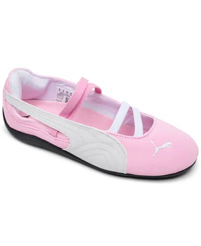 Puma Big Girls' Speedcat Ballet Suede Mary Jane Casual Sneakers From Finish Line In Multi