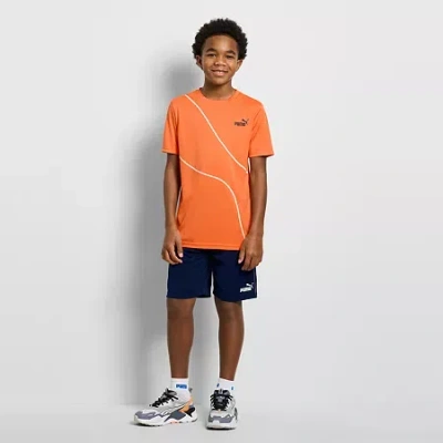 Puma Big Kid Boys 2-pc. Short Set In Brown
