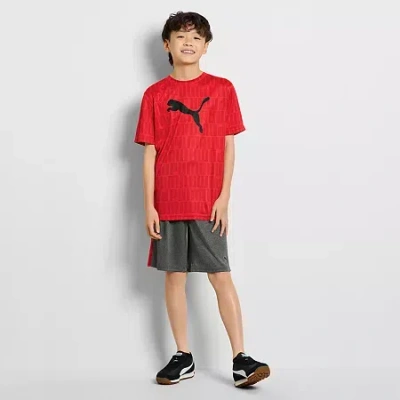 Puma Big Kid Boys 2-pc. Short Set In Red