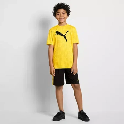 Puma Big Kid Boys 2-pc. Short Set In Yellow