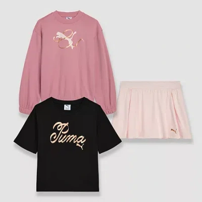 Puma Big Kid Girls 3-pc. Skort Set In Pink