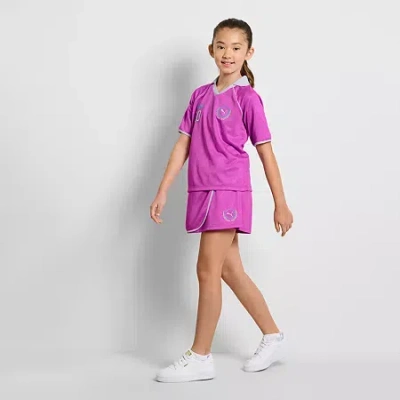 Puma Big Kid Girls Mid Rise Skort In Pink