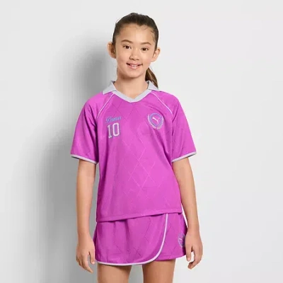 Puma Big Kid Girls Short Sleeve Jersey In Pink