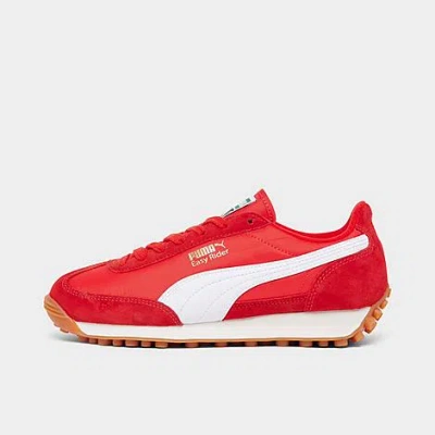 Puma Big Kids' Easy Rider Vintage Casual Shoes In Club Red