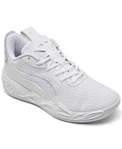 Puma Big Kids Lamelo Ball Mb.04 Lo Basketball Sneakers From Finish Line In White