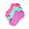 Puma Big Kids Low Cut Socks [3 Pairs] In Assorted Colours