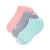 Puma Big Kids Low Cut Socks [3 Pairs] In Assorted Colours