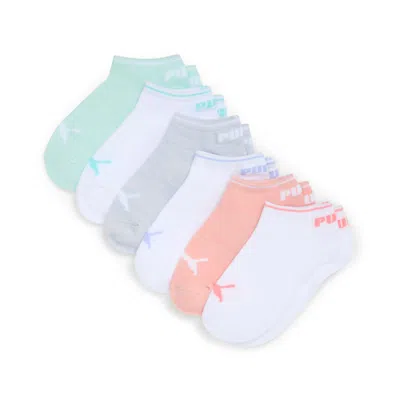 Puma Big Kids No Show Socks [6 Pairs] In Assorted Colours