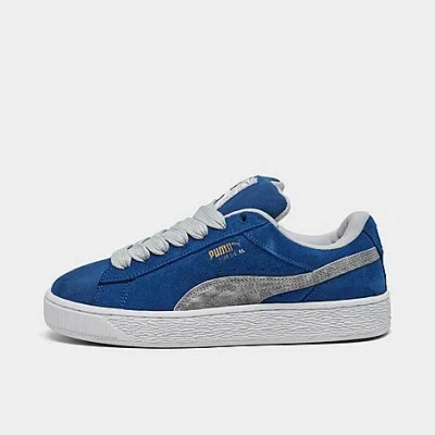 Puma Big Kids' Suede Xl Skate Casual Shoes Size 7.0 In Blue