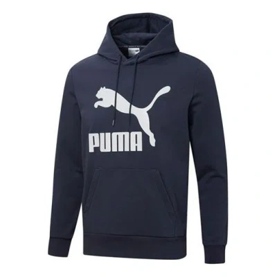 PUMA PUMA BIG LOGO HOODIE 'NAVY'