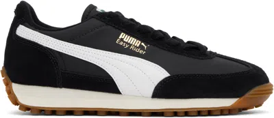 Puma Unisex Easy Rider Vintage Sneakers In Black