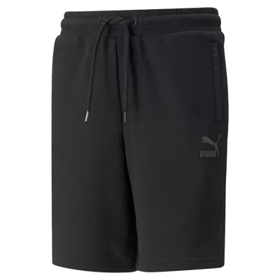 Puma Kids' Black Bermuda With Logo In Nero