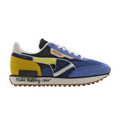 Pre-owned Puma Black Fives X Future Rider Jr 'star Sapphire Maize' In Blue
