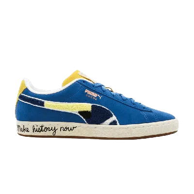 Pre-owned Puma Black Fives X Suede Classic Jr 'star Sapphire' In Blue