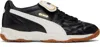 Puma 'king' Black Sneakers With Formstrip Logo Detail On The Side And Logo Patch On The Tongue In  Black-warm Whit