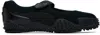 Puma Mostro Fey Satin Ballerina Flats In  Black-cool Dark