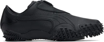 PUMA BLACK MOSTRO LEATHER SNEAKERS