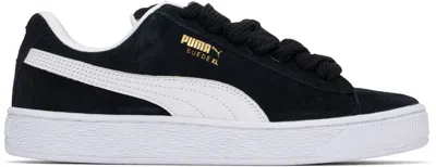 PUMA BLACK SUEDE XL SNEAKERS