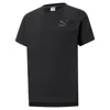 Puma Black T-shirt With Grey Logo In Nero