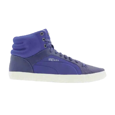 Pre-owned Puma Blackstation Amq Street Climb Mid  Alexander Mcqueen In Blue