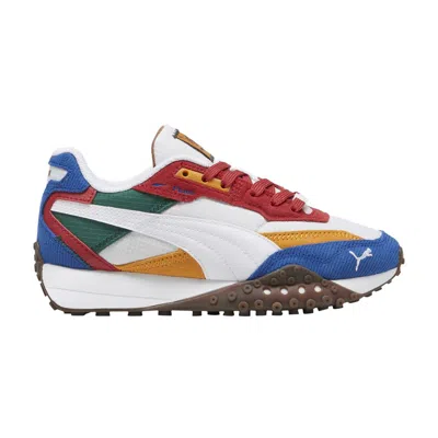 Pre-owned Puma Blacktop Rider Big Kid 'multicolor - White Club Red' | Multi-color | Kid's Size 5.5