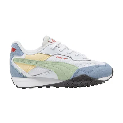 Pre-owned Puma Blacktop Rider Bts Little Kid 'white Zen Blue' | Multi-color | Kid's Size 12