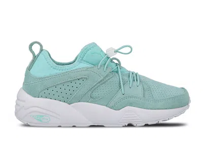 Pre-owned Puma Blaze Of Glory Soft (women's) Sneakers In Aruba Blue/white