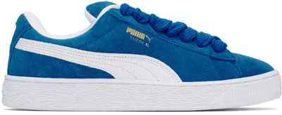 Puma Blue Suede Xl Trainers In  Team Royal-