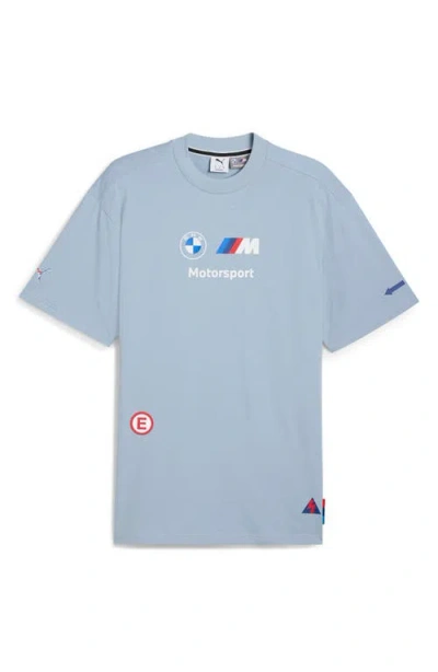 Puma Bmw M Motorpsort Badge Graphic T-shirt In Blue Wash