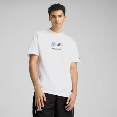 Puma Bmw M Motorsport Badge Men's T-shirt In White