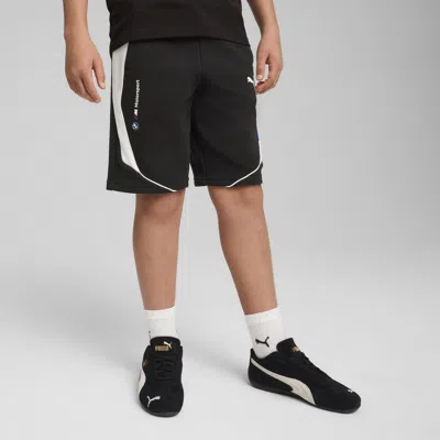 Puma Bmw M Motorsport Big Kids' Sweat Shorts In Black