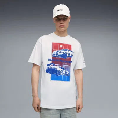 Puma Bmw M Motorsport Block T-shirt Men In White