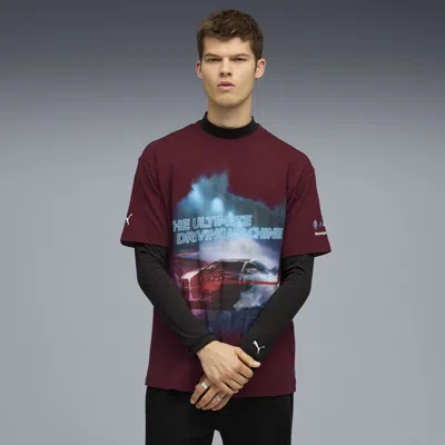 Puma Bmw M Motorsport Car Graphic T-shirt Men In Red
