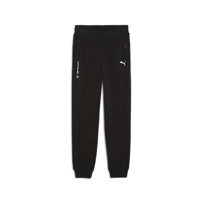 Puma Bmw M Motorsport Ess+ Big Kids' Sweatpants In Black
