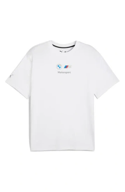 Puma Bmw M Motorsport Essential Ii Logo Graphic T-shirt In White