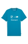 Puma Bmw M Motorsport Essential Logo Graphic T-shirt In Blue