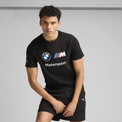 Puma Bmw M Motorsport Essentials Logo T-shirt Men In Black
