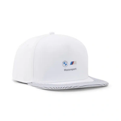 Puma Bmw M Motorsport Flatbrim Cap In White
