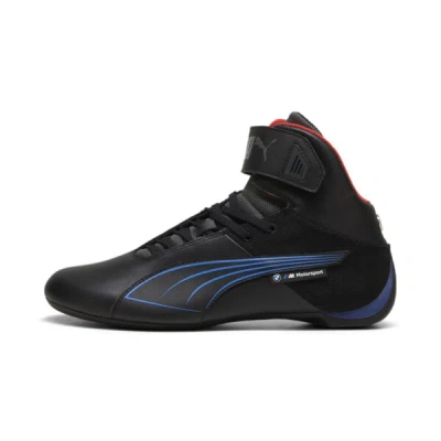 Puma Bmw M Motorsport Future Cat Mid Men's Sneakers In Black-cool Cobalt