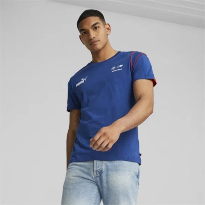 Puma Bmw M Motorsport Men's Mt7 T-shirt In Pro Blue-m Color