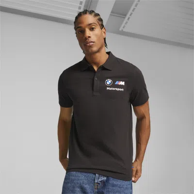 Puma Bmw M Motorsport Men's Polo Shirt In Black