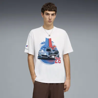 Puma X Bmw Replica Special Graphic T-shirt In White