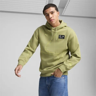 Puma Bmw M Motorsport Men's Statement Hoodie In Calming Green