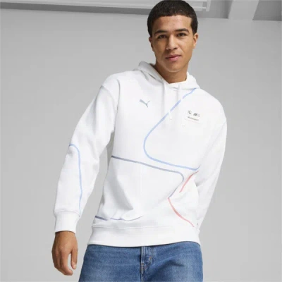 Puma Bmw M Motorsport Men's Statement Hoodie In White