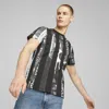 Puma Bmw M Motorsport Men's Striped T-shirt In Multi