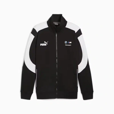Pre-owned Puma Bmw M Motorsport Mt7+ Men Sweat Jacket Full Zip Black Colour Cotton