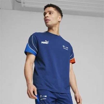 Puma Bmw M Motorsport Mt7+ Men's T-shirt In Pro Blue-m Color