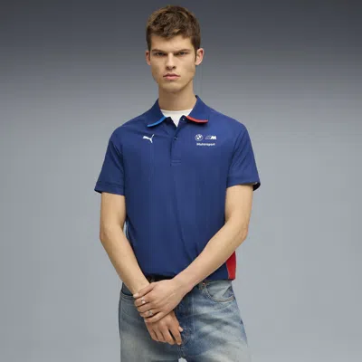Puma Bmw M Motorsport Polo Shirt Men In Blue